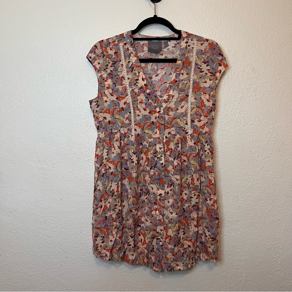 Vanessa Virginia Anthropologie Floral Print Women's Top Size XS - Picture 2 of 7